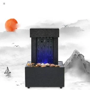 Desktop Waterfall Fountain Water Sound Water Flow Cobblestone for Relaxation - Picture 1 of 9