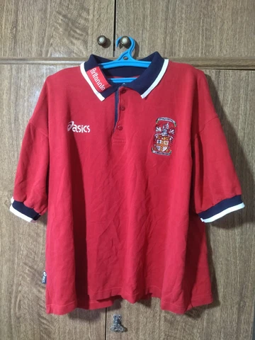 Stoke City FC Asics Football Shirt Polo 1997/1998/1999 Britannia Soccer Size 2XL Cover