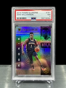 2019 ZION WILLIAMSON ROOKIE - Panini Illusions RC - #151 PSA NEAR MINT 7 - Picture 1 of 3