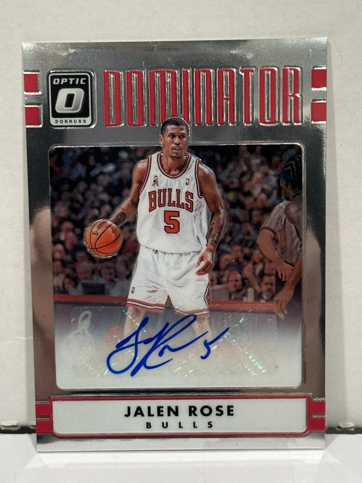 2016-17 Panini Donruss Optic Dominator Signatures Jalen Rose #33 automático/50 Foto 1 de 4