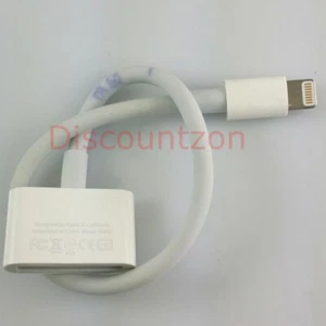 Cable adaptador de audio Apple Lightning a 30 pines para iPhone iPod iPad base de altavoces - Imagen 1 de 9