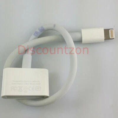 Apple Lightning to 30-pin Audio Adapter Cable for iPhone iPod iPad Speaker Dock - Image 1 of 4