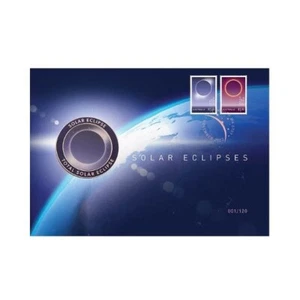 2023 Solar Eclipses Limited-Edition Medallion Cover--only 120 issued - Picture 1 of 5