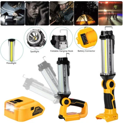 LED-Arbeitsleuchte für Dewalt 18V Li-Ion Akku DCB205 2000LM Baustellenleuchte - Bild 1 von 4