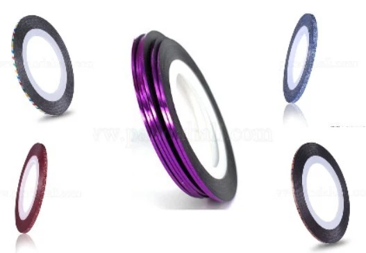 Nagelsticker, selbstklebend, Laser line sticker,Hologramm,Gitzer,20m Rolle,1/2mm - Bild 1 von 1