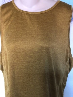 Top Prana sin mangas grande usado en excelente estado mostaza.  Correr/entrenamiento Foto 1 de 4