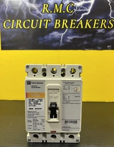 Eaton Cutler Hammer ED3100 3 Pole 100 Amp 240VAC 125VDC Circuit Breaker - Picture 1 of 7