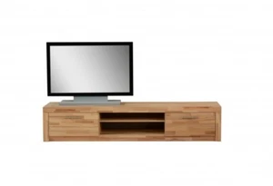 TV-Teil Fernseh Tisch Lowboard Rack Kernbuche struktur Buche teilmassiv 3442-6 - Bild 1 von 5