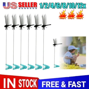 Up To 12Pcs Dragonfly Clips Black Dragonfly Hat Clip JQ - Picture 1 of 12