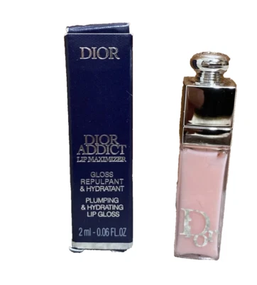 DIOR ADDICT Lip Maximizer 001 Pink  2mL/0.06 fl oz Sample Mini Size BNIB - Image 1 of 4