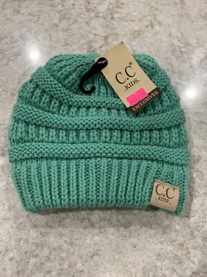 C.C Kids кабель трикотажа Beanie Toboggan шляпа Sage зеленый - Изображение 1 из 4