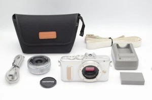 "390 shots" OLYMPUS PEN E-PL8 Digital Camera White Body w/ 14-42mm EZ #250419b - Picture 1 of 10