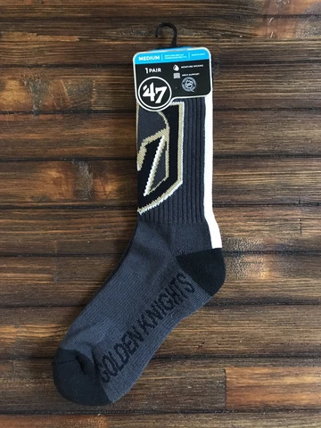 Las Vegas Golden Knights 47 Bolt Performance Sport Socks Rare Stanley Cup Champ Cover