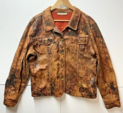 BAMBOO TRADERS Women's XL Bronze Copper Fall Autumn Jacket Lined **read** - Image 1 of 4