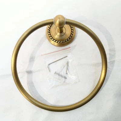 Anillo de toalla de baño - latón pulido Foto 1 de 4