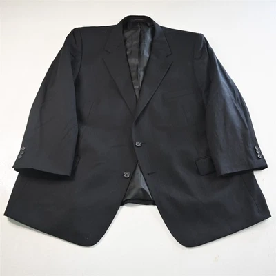 Casaco esportivo Petrocelli 50S preto espinha de peixe 100% lã masculino blazer terno - Imagem 1 de 4