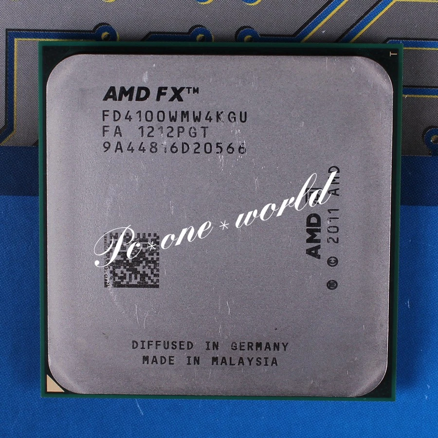 100% OK FD4100WMW4KGU AMD FX 4100 3.6 GHz Quad-Core Processor CPU - Image 1 of 1
