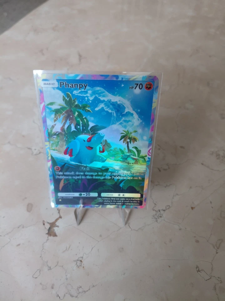 Pokémon Tcg Pocket Game Phanpy Full Art Holo **SEE DESCRIPTION ** - Image 1 of 2