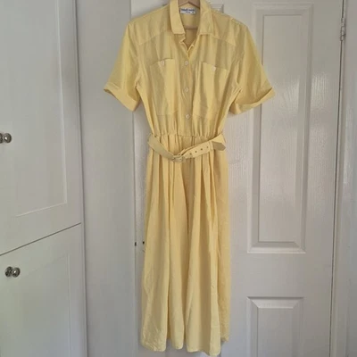 Mandy Marsh Vintage Yellow Dress Size 12 UK Great Condition - Image 1 of 4