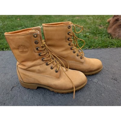 Botas de trabajo de combate Timberland vintage para mujer talla 6,5 cuero resistente al aceite EE. UU. Foto 1 de 4
