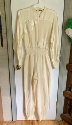 Sudadera Amarillo Pálido Vintage Años 80 90 Oscar De La Renta para SWIRL Talla L Foto 1 de 4