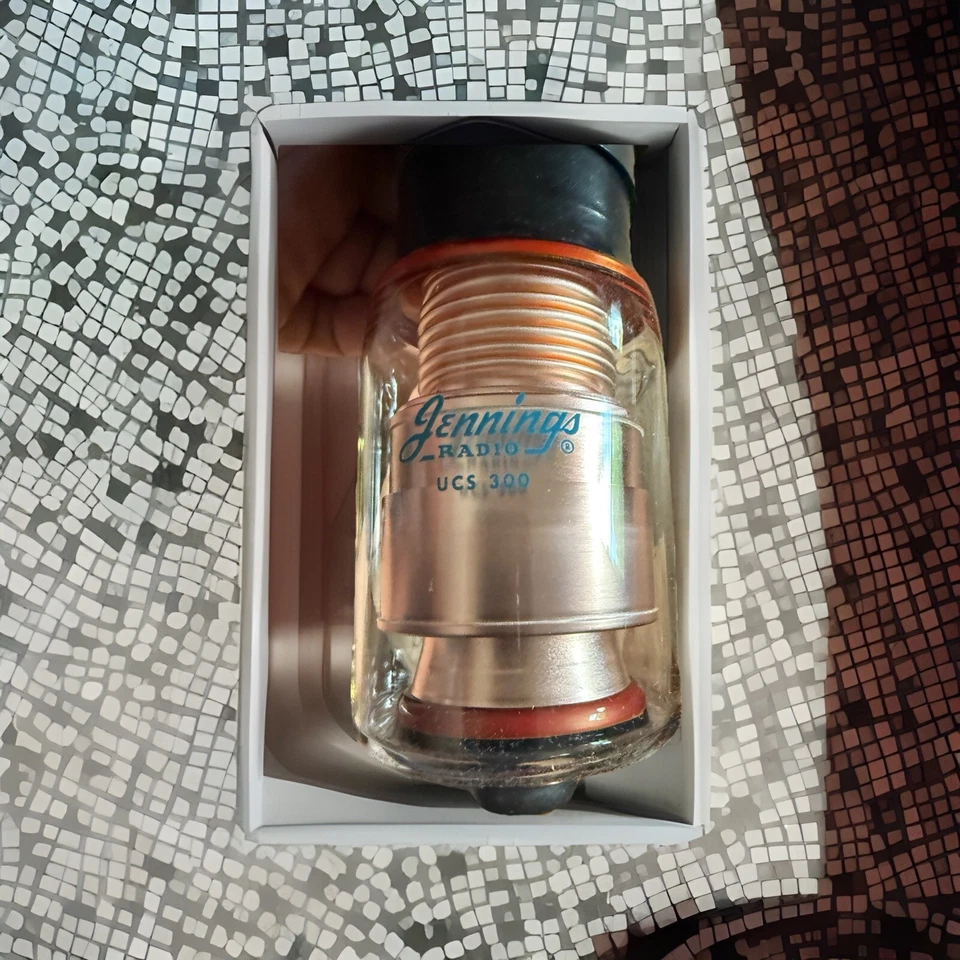 Capacitor variável a vácuo Jennings UCS-300 10-300pf 10kV novo na caixa - Imagem 1 de 4