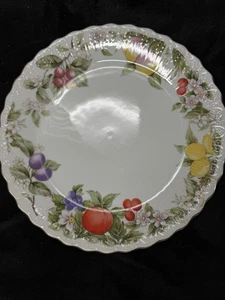 Andrea by Sadek Serving Plate Fruit Tree Design Bumpy Edge 10.25 inch Japan - Picture 1 of 5