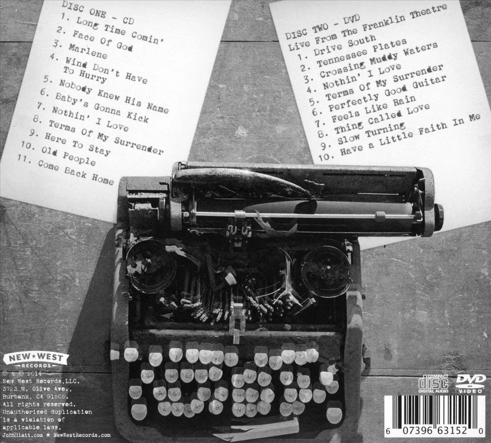 JOHN HIATT - TERMS OF MY SURRENDER [CD/DVD] [DIGIPAK] NEW CD - Image 1 of 1