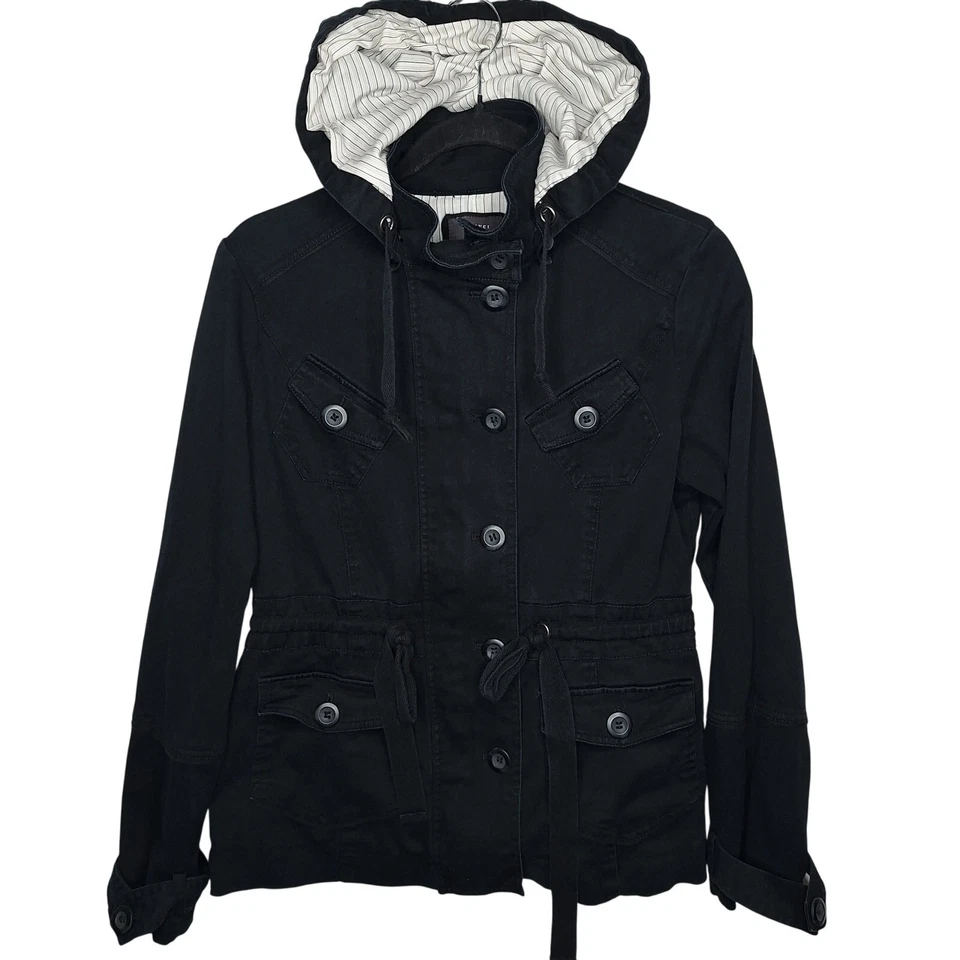 Jaqueta utilitária com capuz Y2K Bella Swan Twilight Forever21 carga média grunge - Imagem 1 de 4