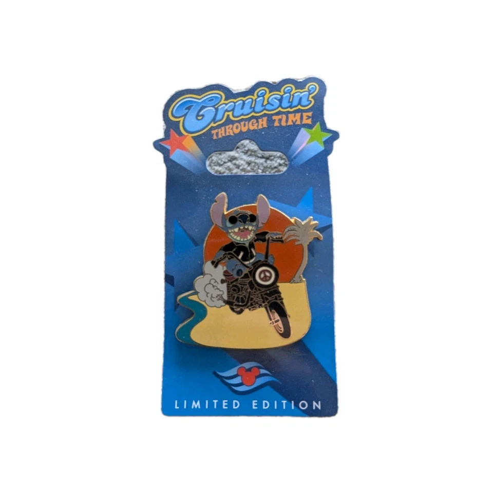 Disney Cruise Line Cruisin Through Time  Motorcycle Stitch Pin - Image 1 of 1