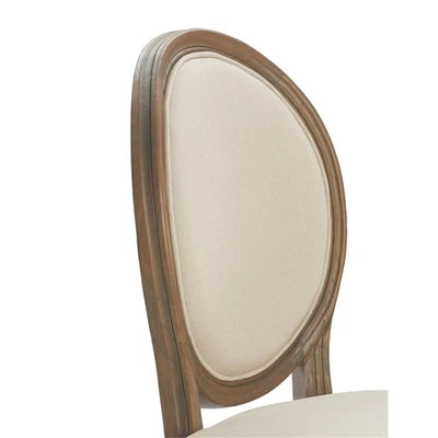 Finch Elmhurst Round Dining Chair Set of 2 Cream - Image 1 of 4