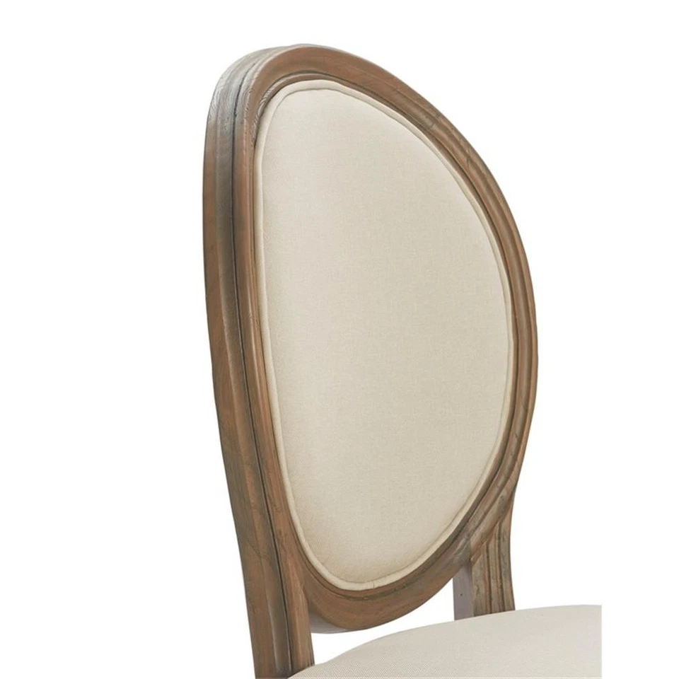 Juego de 2 sillas de comedor redondas Finch Elmhurst crema Foto 1 de 4