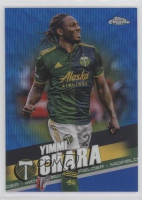 2022 Topps Chrome MLS Blue Wave Refractor /199 Yimmi Chara #164 - Image 1 of 2