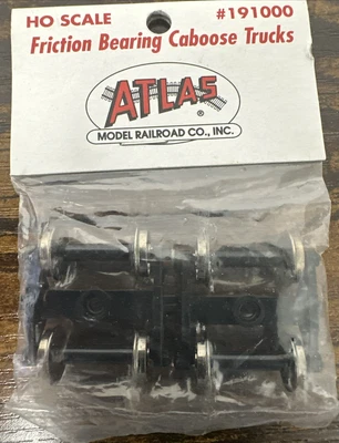 Atlas HO Scale #191000 Friction Bearing Caboose Trucks w/Metal Wheels - 1 Pair - Image 1 of 4