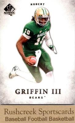 2012 SP Authentic #10 Robert Griffin III RC Rookie  - Image 1 of 2