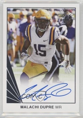 2017 Leaf Ultimate Draft 1990 Leaf Auto Malachi Dupre #UBA-MD1 Rookie Auto RC - Image 1 of 2