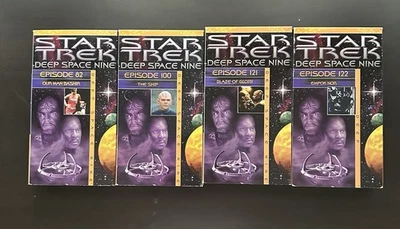 Star Trek - Deep Space Nine Episodes 82 100 121 122 VHS 1 PURPLE LABEL 90'S Foto 1 de 4