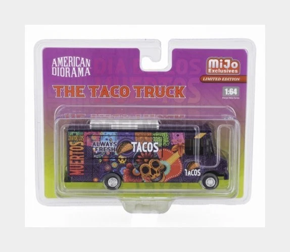 Camión American Diorama 70100MJ - Camión de comida The Van Taco 2016 - negro - 1/64 Foto 1 de 1