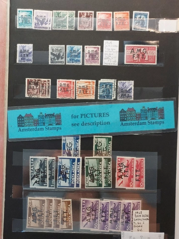 Trieste Italia en muy buen estado usado MH y mucho MNH surtido en páginas ncl mucho mejor ¡EXCELENTE! Foto 1 de 1