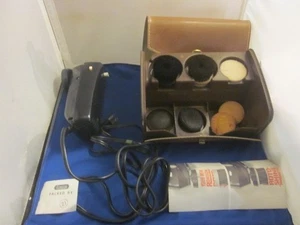 Vintage Ronson Roto-Shine elektrische Poliermaschine Schuhputzmaschine magnetischer Antrieb Kit & Acc. - Bild 1 von 13