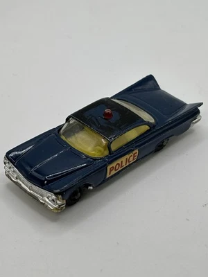 Raro coche de policía Husky Buick Electra vintage años 60 azul Gran Bretaña diecast Foto 1 de 4