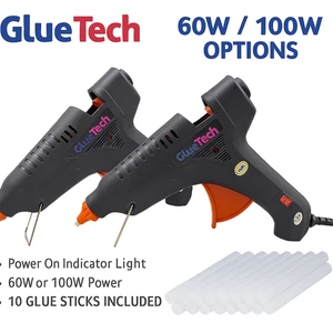 Heißklebepistole 100w/60w Klebepistole + 10 Stck. Klebesticks 11 mm Hobby Handwerk Zum Selbermachen Kleber  - Bild 1 von 20