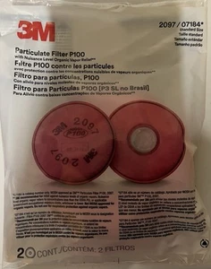 50 Paar! 3M 2097 / 07184 P100 organische Partikel-Dampffilter NEU - Bild 1 von 6