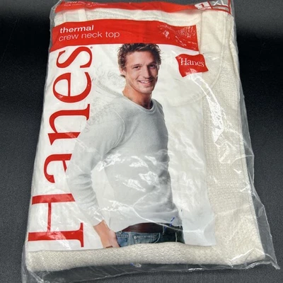 Nuevo Top Hanes Thermal Crew XL NOS 2006/De colección Poliéster/Algodón Foto 1 de 4
