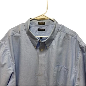Covington Mens Dress Shirt Blue Short Sleeve Size 19-19.5  - Picture 1 of 10