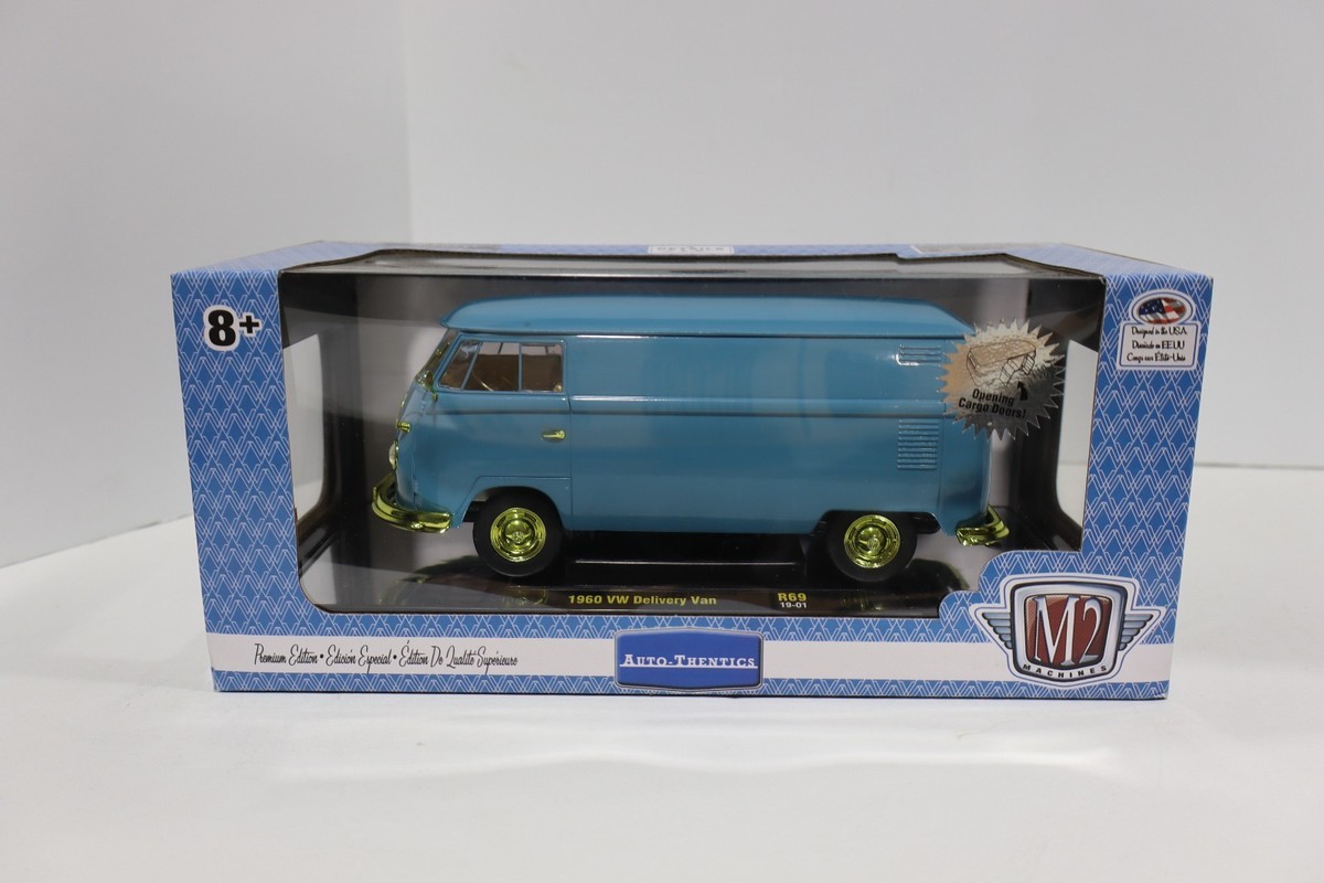 ミニカー M2  CORN NUTS 1960 Volkswagen Delivery 1960 VW Volkswagen Delivery Van Corn Nuts Red Yellow M2
