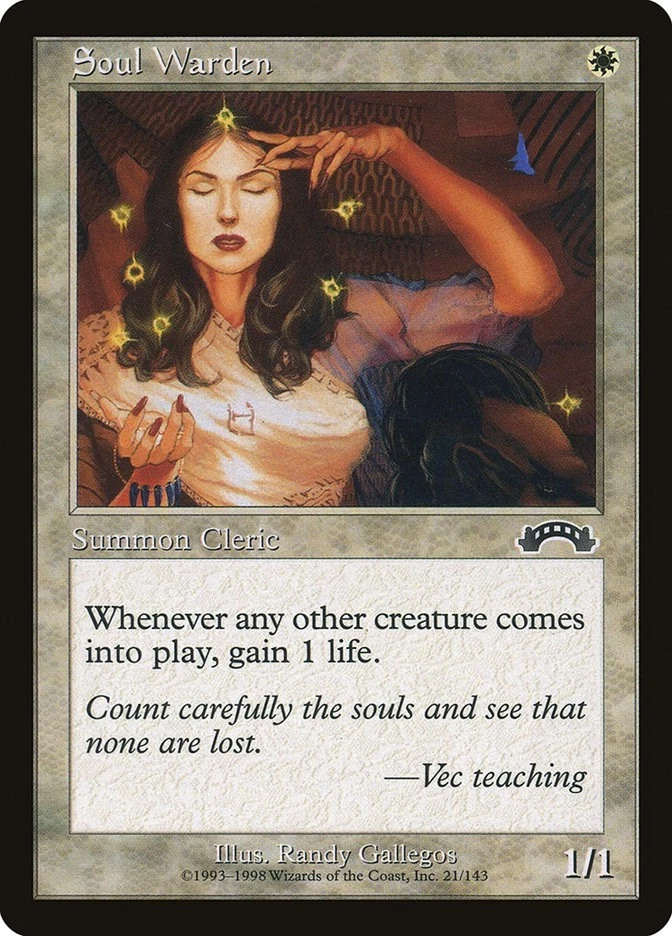 Soul Warden Exodus Magic The Gathering MTG Card - Image 1 of 1