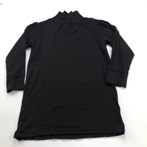 Michael Stars One Size Langarm Rollkragen One Size Pullover Oberteil Tunika Schwarz - Bild 1 von 10
