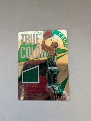 Panini Prestige True Colors Materials Plus 2014/199 James Young #73 novato radiocontrol Foto 1 de 2