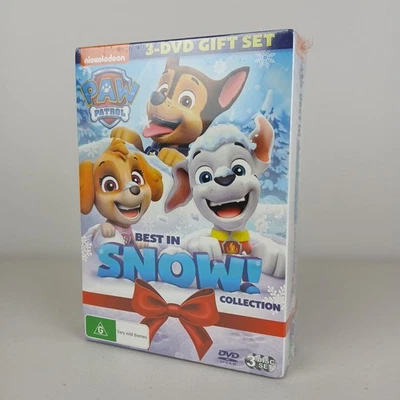 Paw Patrol Best in Snow Collection 3 DVD Set Region 4 PAL Brand New & Sealed - Image 1 of 4